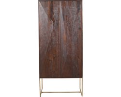 PTMD Onyx cabinet brown 2 drs