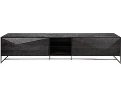 PTMD Onyx tv Cabinet Black/ Black