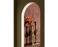 PTMD Orish Bloempot - 16x16x64 cm - Aluminium - Messing