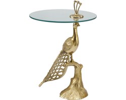 PTMD Peack Bijzettafel - 46 x 46 x 61 cm - Aluminium - Goud