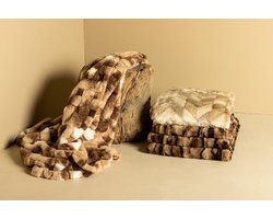 PTMD - Plaid Geraldine - Bruin - 220x240x2cm