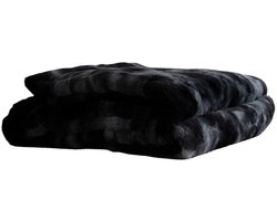 PTMD - Plaid Linde - Zwart - 220x240x2cm