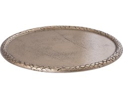 PTMD Plateau Fahdi - 30x30x2 cm - Aluminium - Messing