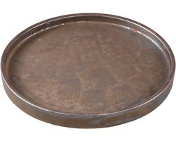 PTMD Plateau Kasim - 33x33x3 cm - Keramiek - Brons