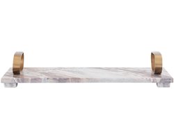 PTMD Plateau Lieka - 46x18x8 cm - Marmer - Goud