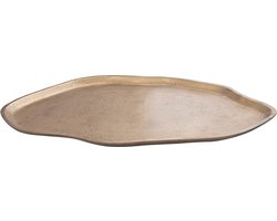 PTMD Plateau Louiza - 29x46x2 cm - Aluminium - Messing