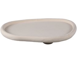 PTMD Plateau Tammy - 39x34x7 cm - Cement - Creme