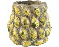 PTMD - Pot Fruitsy - Geel - 21.5x21.5x20.5cm