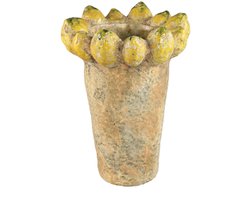 PTMD - Pot Fruitsy - Geel - 23x23x32cm