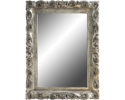 PTMD Queenly silver chic poly rectangle mirror