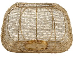 PTMD Rayna Vierkante Lantaarn - 35 x 24 x 22 cm - Metaal - Goud
