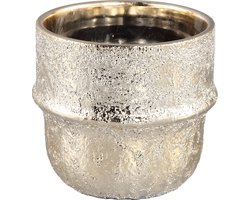 PTMD Rayven Gold keramiek geëtst pot rond hoog L