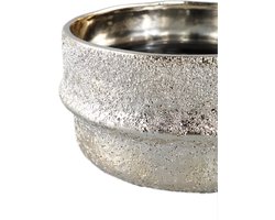 PTMD Rayven Gold keramiek geëtst pot rond laag L - gouden schaal