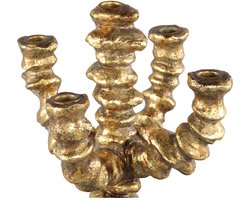 PTMD Reflo Kandelaar - 22 x 21 x 44,5 cm - Poly - Goud