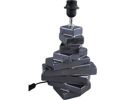 PTMD Rellis Tafellamp - 22 x 18 x 28 cm - Keramiek - Zwart