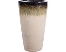 PTMD Relly Bloempot - H68 x Ø 40 cm - Keramiek - Brons