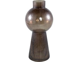 PTMD Ricca Vaas - 19 x 19 x 40 cm - Glas - Bruin