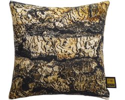 PTMD Rives Sierkussen - 45 x 10 x 45 cm - Fluweel - Bruin