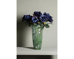 PTMD Rose Flower Dark Blue Rose Stem