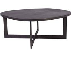 PTMD Rubin Salontafel - 29 x 74,5 x 70 cm - Metaal - mat grijs
