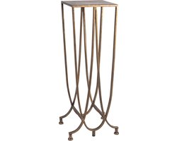 PTMD Saar Bijzettafel - 36 x 31 x 90 cm - Metaal - Goud