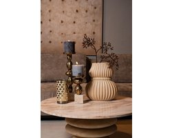 PTMD Salontafel Callain - 90x90x40 cm - Hout - Naturel