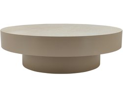 PTMD - Salontafel Corfu - Beige - 90x90x27cm