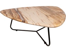 PTMD Salontafel Deeba - 95x85x36 cm - Hout - Naturel - Set van 5