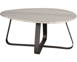 PTMD - Salontafel Muka - Grijs - 80x60x37cm