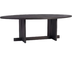 PTMD Salontafel Ohara Zwart Ovaal Metal Frame