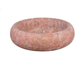 PTMD Schaal Aly - 46x46x13 cm - Cement - Rood