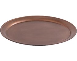 PTMD Schaal Aspyn - 40x40x2 cm - Ijzer - Koper