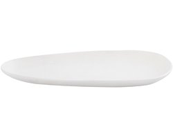 PTMD Schaal Elzye - 39x17x3 cm - Aluminium - Creme