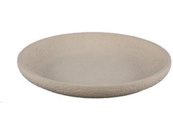 PTMD Schaal Hillie - 40x40x6 cm - Cement - Creme