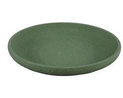 PTMD Schaal Hillie - 40x40x6 cm - Cement - Groen