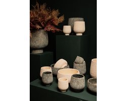 PTMD Schaal Laim - 30x30x15 cm - Cement - Creme