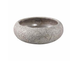 PTMD Schaal Leandere - 30x30x12 cm - Cement - Grijs