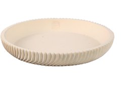 PTMD Schaal Lianna - 40x40x6 cm - Cement - Creme