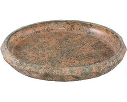 PTMD Schaal Lourdes - 35x35x4 cm - Cement - Bruin