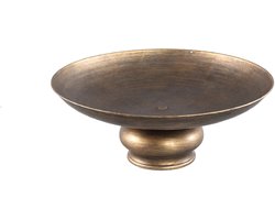 PTMD Schaal Luciene - 38x38x14 cm - Ijzer - Goud