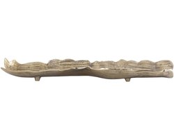 PTMD Schaal Lukne - 56x15x4 cm - Aluminium - Goud