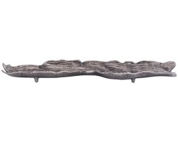 PTMD Schaal Lukne - 77x20x5 cm - Aluminium - Zilver