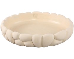 PTMD Schaal Mikay - 50x50x10 cm - Cement - Wit