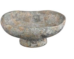 PTMD - Schaal Rokas - Grijs - 30x30x13cm