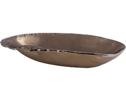 PTMD Schaal Yoma - 50x28x9 cm - Aluminium - Goud