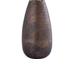 PTMD Semin Copper Alu Round Rustic Pot Wavy Edge M