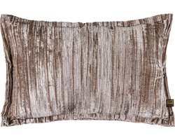 PTMD Senny Sierkussen - 60x3x40 cm - Fluweel - Beige