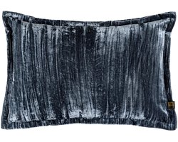 PTMD Senny Sierkussen - 60x3x40 cm - Fluweel - Blauw