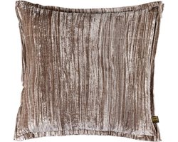 PTMD Senny Sierkussen - 60x3x60 cm - Fluweel - Beige