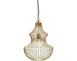 PTMD Sherr Ronde Hanglamp - H47 x Ø35,5 cm - Ijzer - Goud